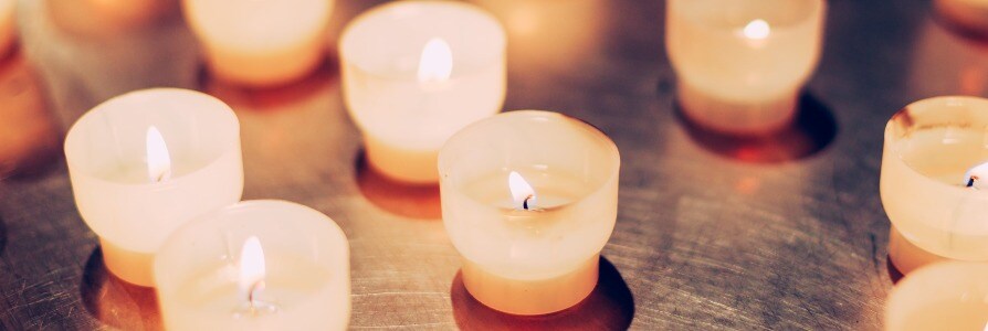 group of candles burning