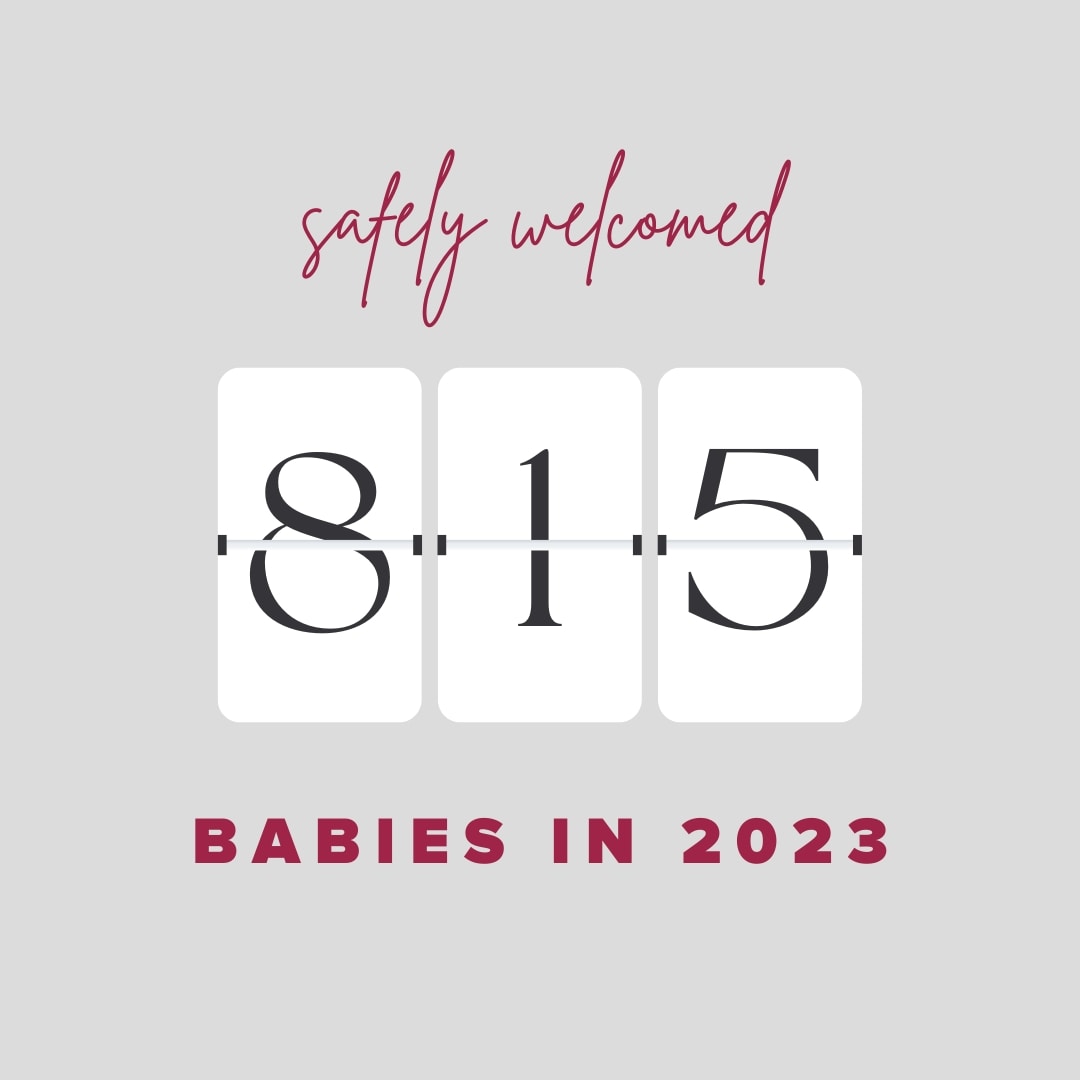 Faith Regional safely welcomed 815 babies in 2023.