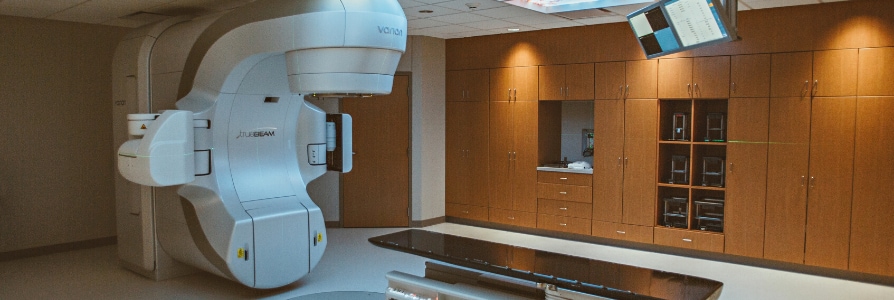 TrueBeam Linear Accelerator that delivers radiation therapy.