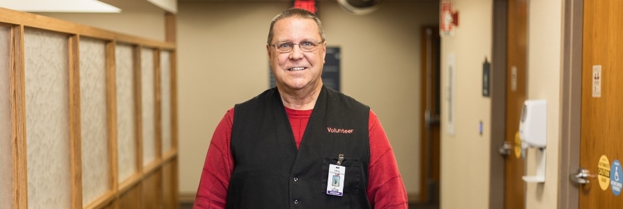 Larry, a Faith Regional Volunteer. 