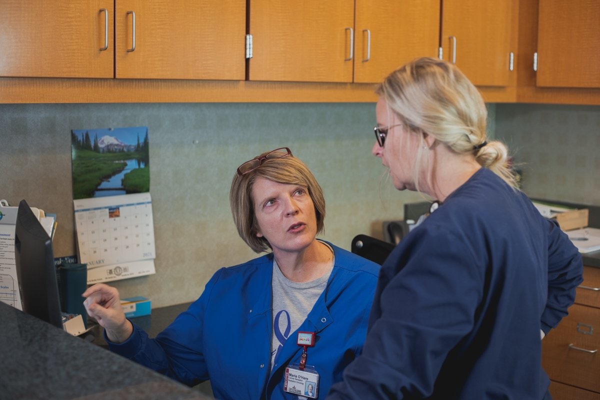 Two of our patient navigators working together.