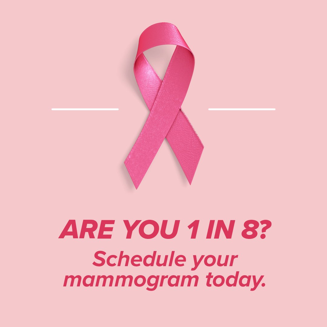 Schedule your mammogram.